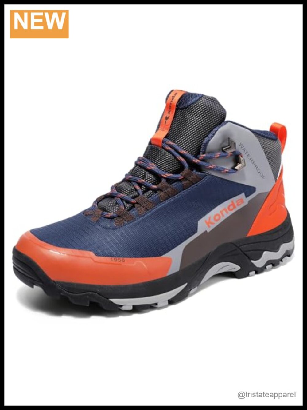 Men's Waterproof Hiking Boots Lightweight Mid Top Outdoor Shoes